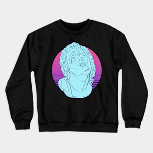 vaporwave statue Crewneck Sweatshirt